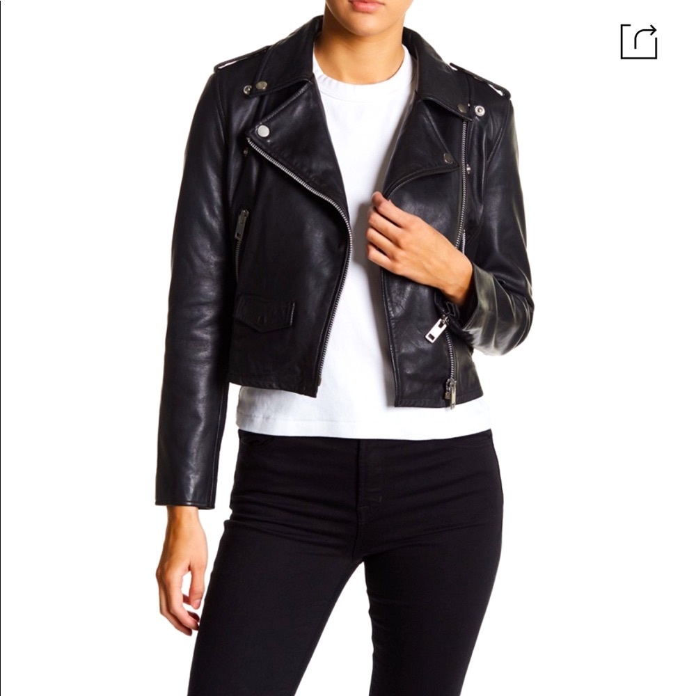 Walter Baker Leather Jacket black